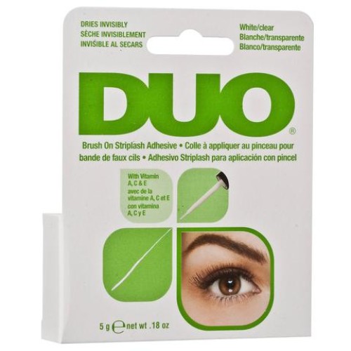 DUO Brush-on Strip Lash Adhesive White/Clear Tone (5g) (DUO Brush-on Strip Lash Adhesive White/Clear Tone (5g) GREEN)